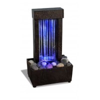 LED Fountain Mirrored Waterfall Color Changing Light Show Tabletop Desk TableSpa   153108935518